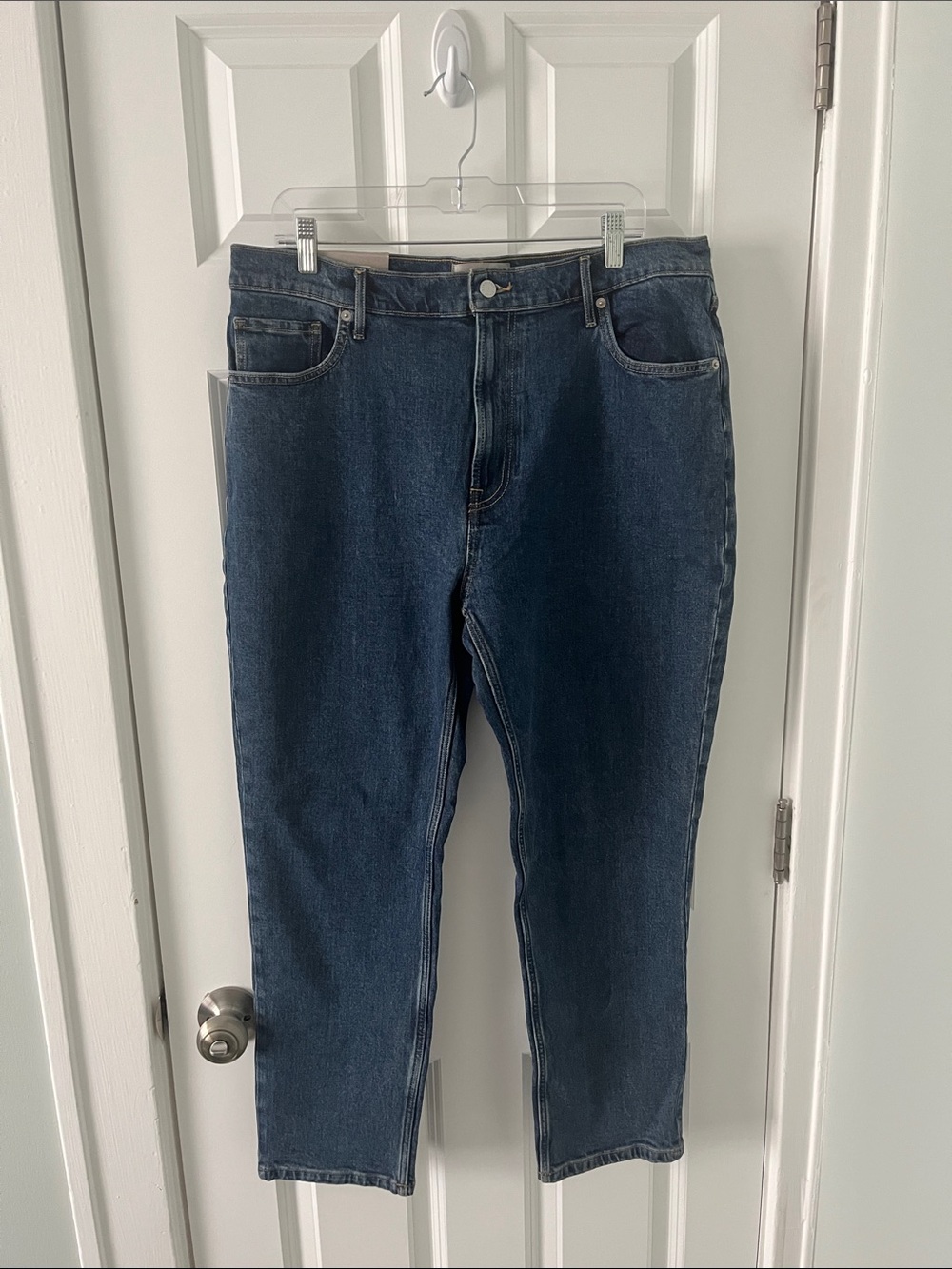 Everlane Dark Blue Straight Leg Original Cheeky Jeans